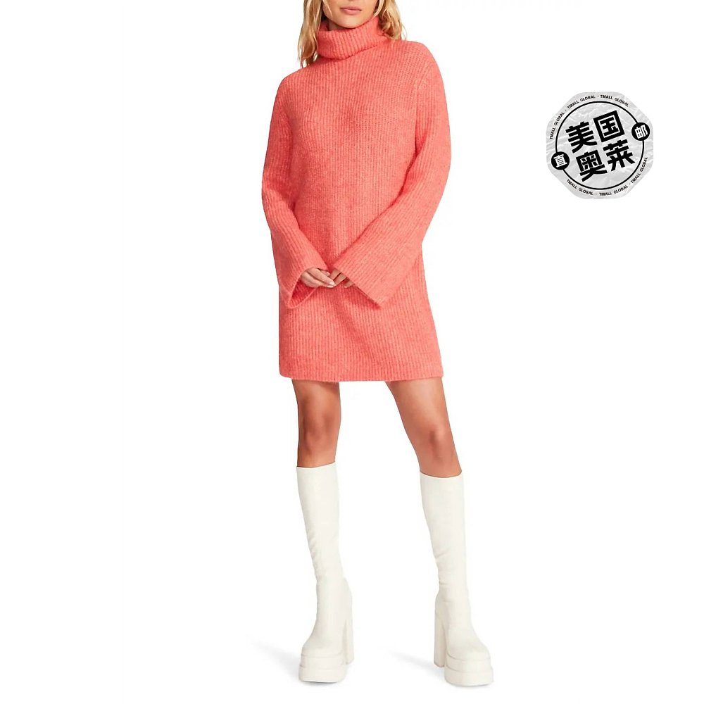 steve maddenAbbie Sweater Dress in Orange Dot - orange dot - 图0