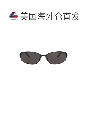 自营balenciaga方形金属太阳镜-黑色黑色灰色 美国奥莱直发