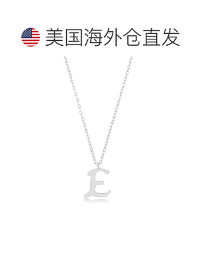 自营max + stone10k纯白色或黄金精致的脚本初始与可扩展的项链，