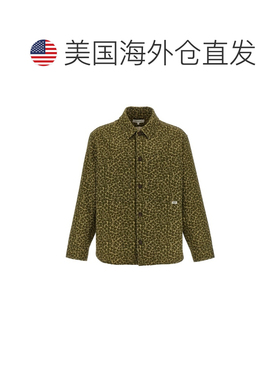 自营Maison Kitsune Men's Floral Print Overshirt - green 美国