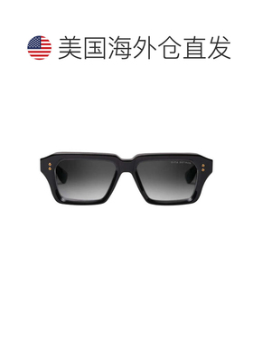 自营ditaDetron Rectangular Frame Sunglasses with Gold Detail