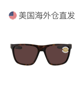 自营Costa Del Mar Ferg 哑光玳瑁方形尼龙男女通用太阳镜 FRG 19