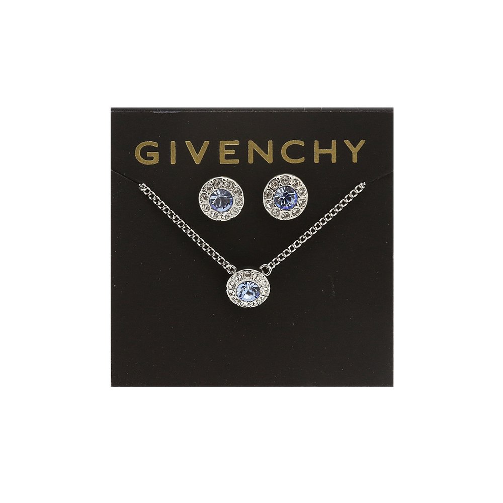 天猫国际美国直购美国直邮GIVENCHY纪梵希时尚轻奢女士碎钻耳钉项链套装604843980