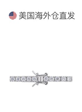 美国直邮Julianna B女士手镯首饰银色镶钻质感百搭简约气质时尚