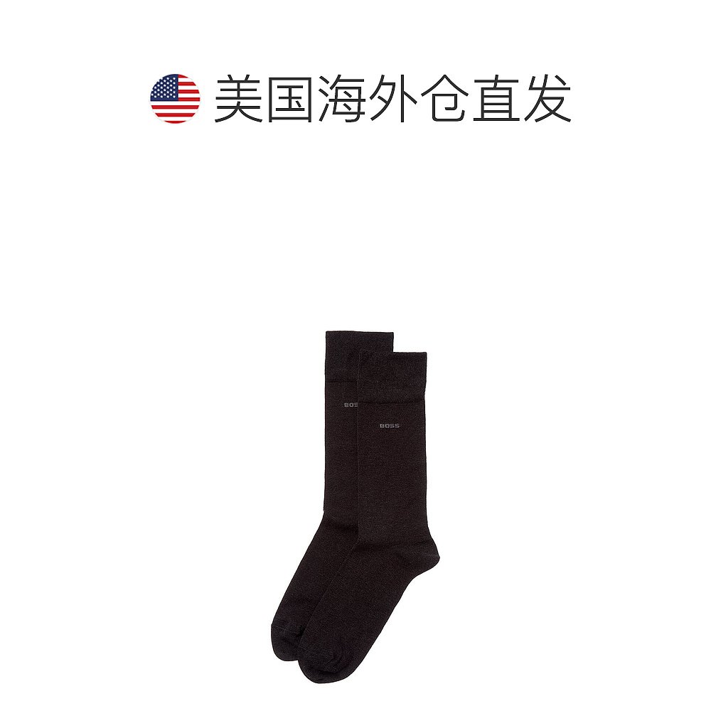 自营Hugo Boss 2pk Tom Socks - black 美国奥莱直发 - 图1