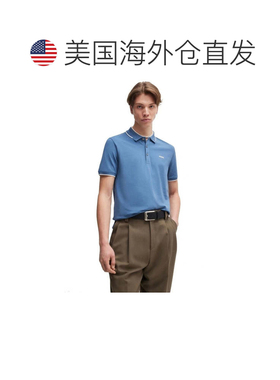 自营hugo bossHugo Men's Dinoso222 Rubber Logo Short Sleeve P