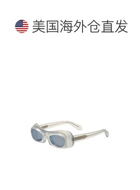 自营 salvatore ferragamo菲拉格慕女式51毫米蓝色太阳镜-透明水