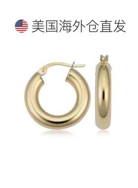 自营sabrina14k 金管圈耳环 - 黄色 美国奥莱直发