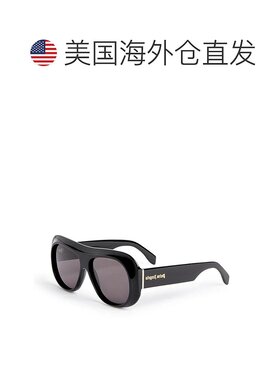 自营Palm Angels Sunglasses Aviator Full Rim, White Frame And