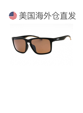 自营hugo bossBOSS 1542/F/S 0087 6A哑光黑色米色/棕色偏光高对