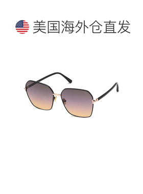 自营tom fordFT0839 01B玫瑰金/闪亮黑色/紫色到桃红色渐变-玫瑰/