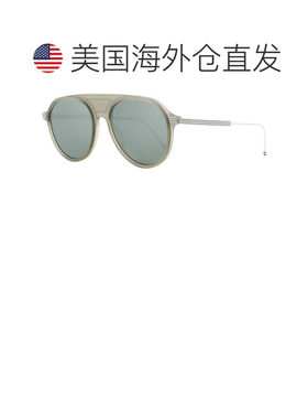 自营Thom Browne中性飞行员太阳镜TB809 BGRYSLV哑光灰/钯55mm-BG