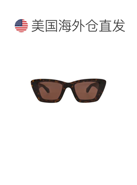 自营alaiaSquare-Frame Recycled Acetate Sunglasses - havana h