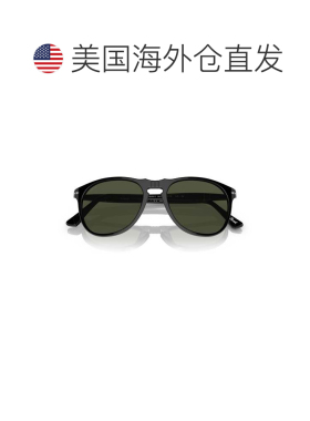 自营persol0po9649s Classic Aviator Sunglasses with Glossy Bl