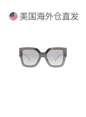 自营philipp pleinSquare-Frame Acetate Sunglasses - black bla