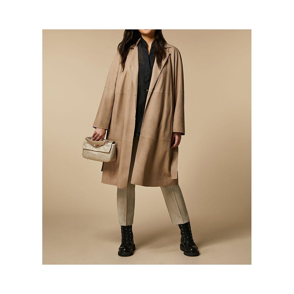 1h可退 【美国直邮】marina rinaldi 女士 外套风衣 - 图0