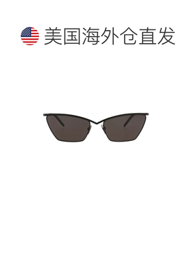 自营saint laurent猫眼金属太阳镜-黑色黑色黑色 美国奥莱直发