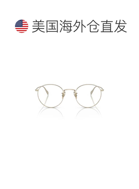 自营oliver peoples0ov1186圆形金属框架太阳眼镜，带可调节鼻托-