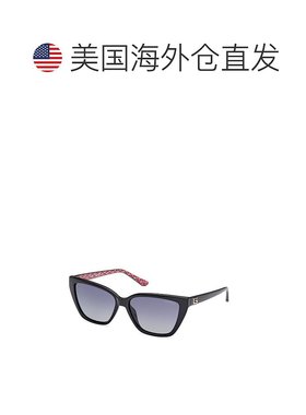 自营Guess Resin Women's Sunglasses - black 美国奥莱直发