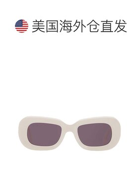 自营Off-White Carrara Grey Rectangular Unisex Sunglasses OER