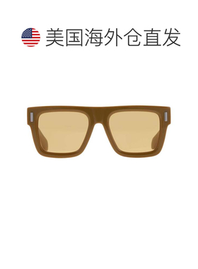 自营salvatore ferragamoFerragamo棕色方形太阳镜SF2063SE 320 5