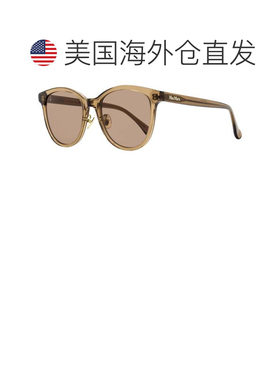 自营Max Mara 女士 Pantos Alt Fit 太阳镜 MM0107-K 45E 透明棕
