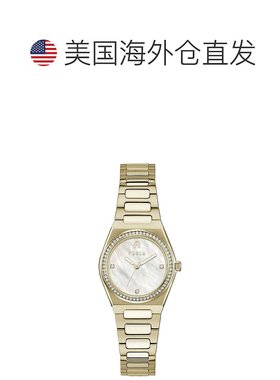 自营Furla Stainless Steel Dress Women's Watch - gold 美国奥