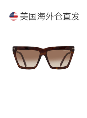 自营Tom Ford Eden Brown渐变猫眼女士太阳镜FT1110 52F 56 - mul