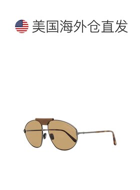 自营Tom Ford Sunglasses Aviator Full Rim, Shiny Gunmetal Fra