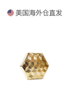 自营 vivience金色六角形花瓶-橙色 美国奥莱直发