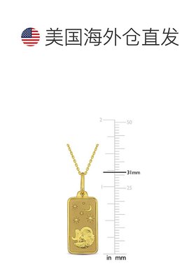 美国直邮Julianna B白羊项链女士星座图案典雅小众精致感轻奢吊坠