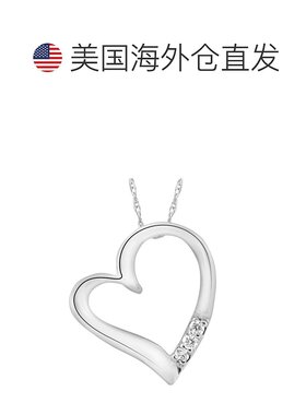 自营 pompeii3VS 钻石吊坠心形项链实验室培育 - 白金 美国奥莱直