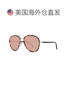 自营Emilio Pucci Metal Women's Sunglasses - brown 美国奥莱直
