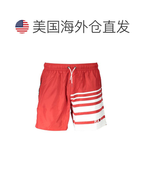 自营Karl Lagerfeld Poliestere Men's Swim Men's Boxer - red