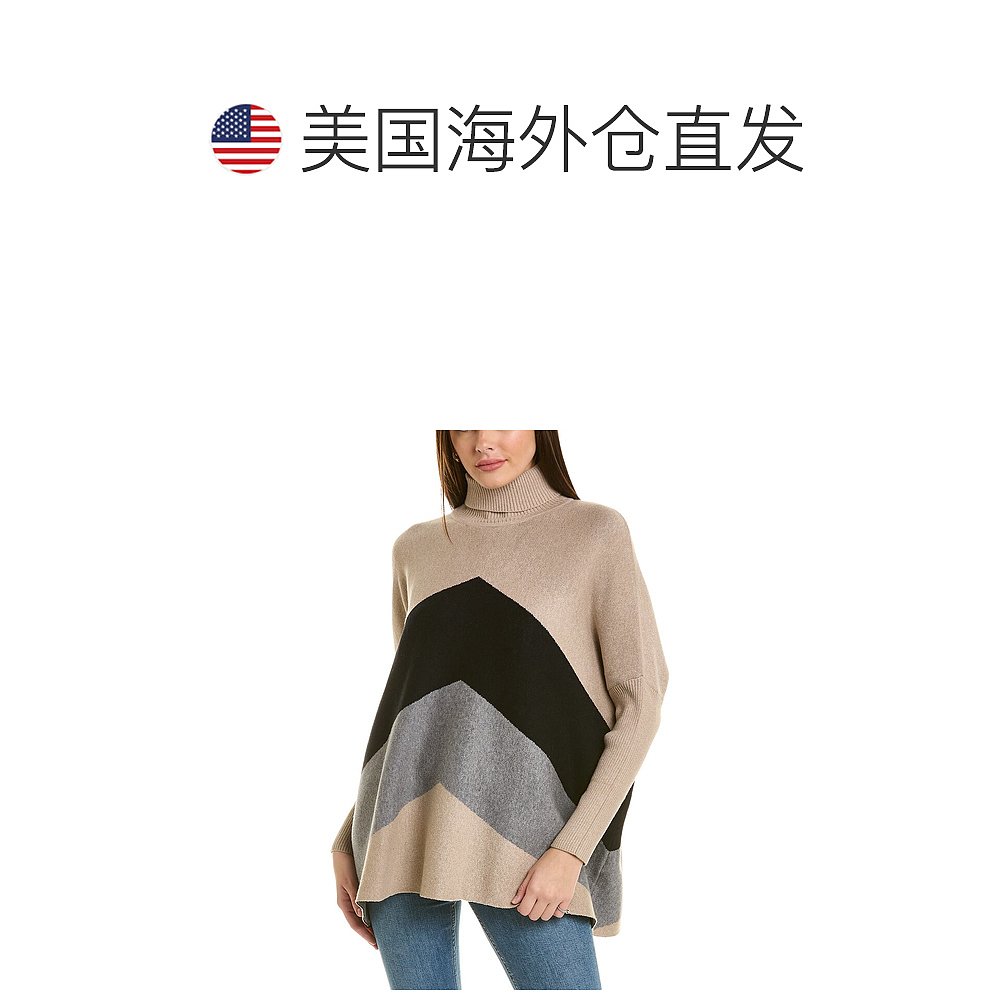 自营Joseph A. Turtleneck Tunic Sweater - brown 美国奥莱直发 - 图1