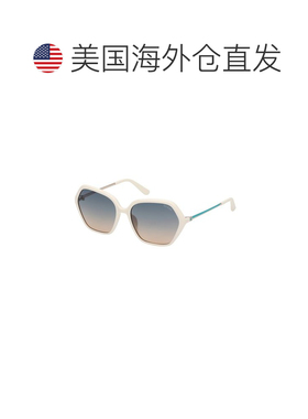 自营Guess Resin Women's Sunglasses - white 美国奥莱直发