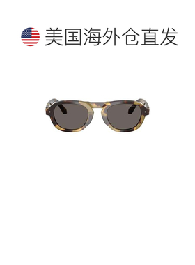 自营giorgio armaniTortoiseshell 0ar8244几何太阳镜-灰色 美国