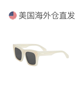 自营Off-White Sunglasses Square Full Rim, Shiny Pink Frame A