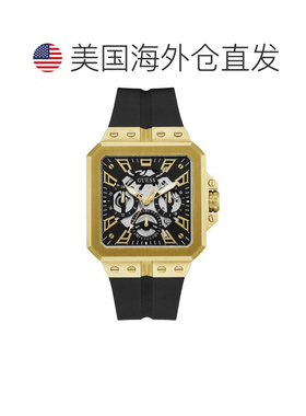 自营Guess Synthetic Dress Men's Watch - black 美国奥莱直发