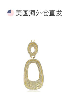 自营 Suzy Levian 纯银方晶锆石吊坠 - 黄色 美国奥莱直发
