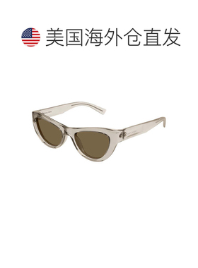 自营saint laurentSL676 003 Dark Havana/Grey - transparent sa