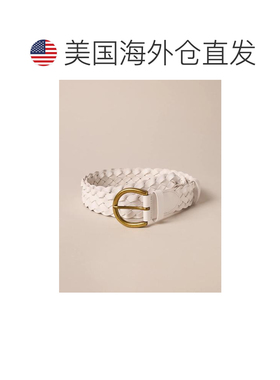 自营lucky brandLucky品牌编织皮带-白色 美国奥莱直发