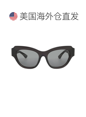 自营Burberry Dark Grey Cat Eye Ladies Sunglasses BE4423F 411