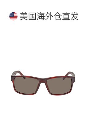 自营Salvatore Ferragamo Brown Rectangular 58 mm Men's Sungla