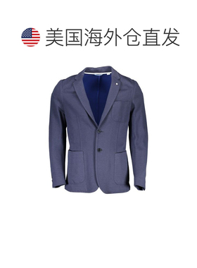自营Gant Cotton Men's Men's Jacket - blue 美国奥莱直发