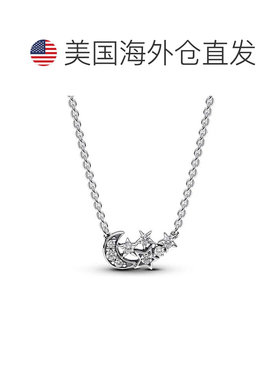 自营Pandora Sparkling Moon & Star Collier Necklace - clear