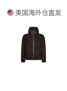 自营Herno Lambskin Shell Men's Jacket - brown 美国奥莱直发