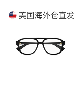 自营bottega veneta金色-特大号方形太阳眼镜-白色 美国奥莱直发