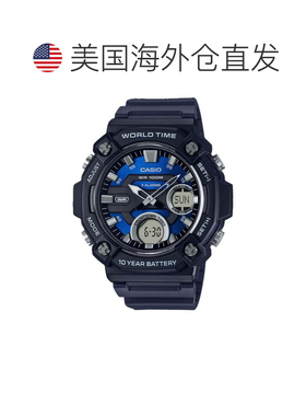 自营Casio Men's Analog-Digital Sport Watch with Blue Dial -