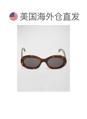 1h可退 【美国直邮】Celine|Triomphe 徽标椭圆形醋酸纤维太阳镜